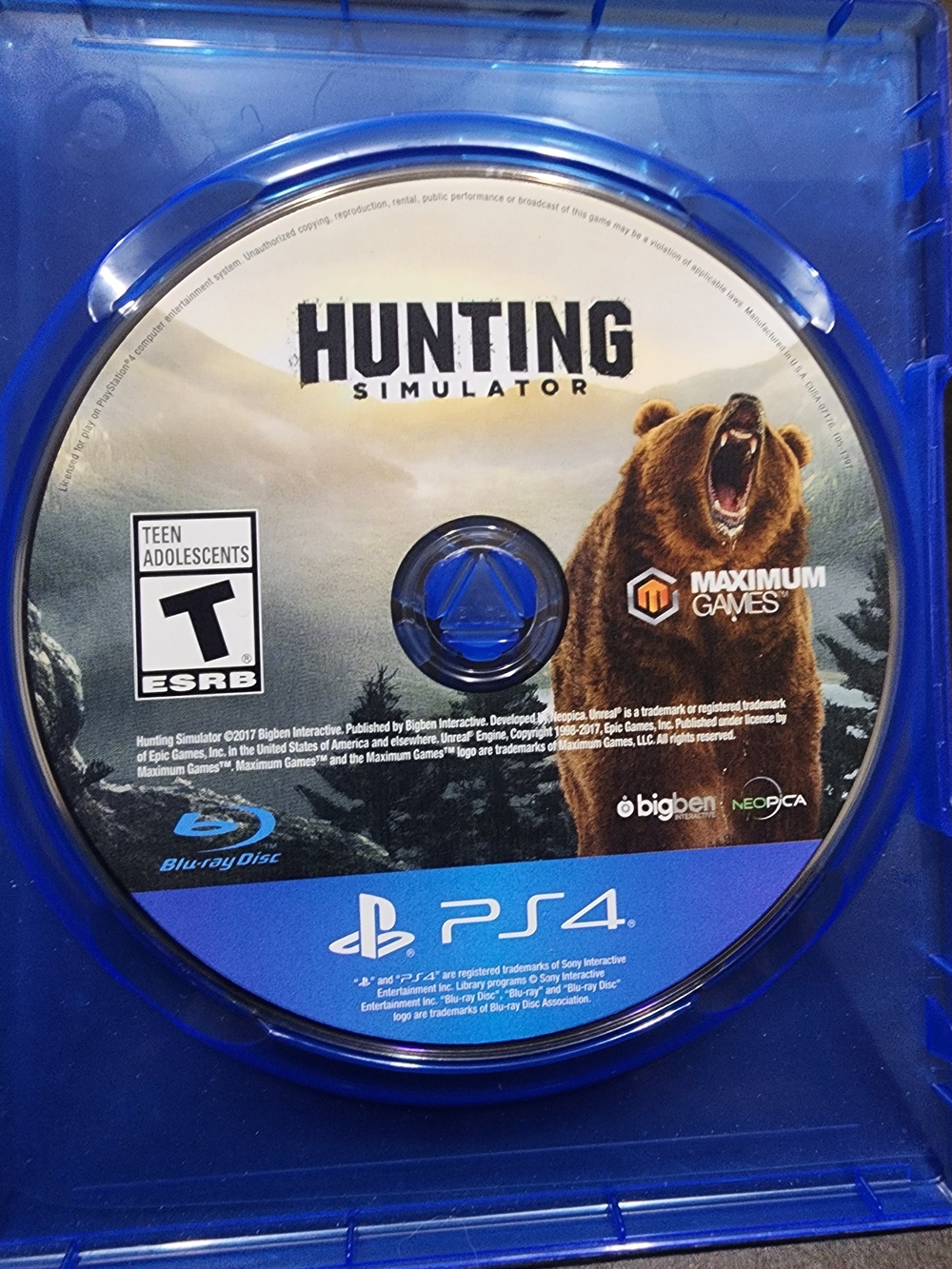 Hunting Simulator PS4 Sony PlayStation 4 With Case Only Tested